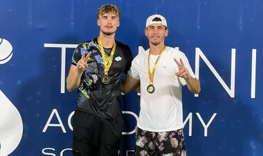 ФОТО. Українець, який навчається у США, взяв парний трофей ITF M15 у Єгипті