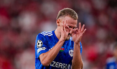 ФОТО. Эмоции и празднование Кащука после победного гола в матче с Бенфикой