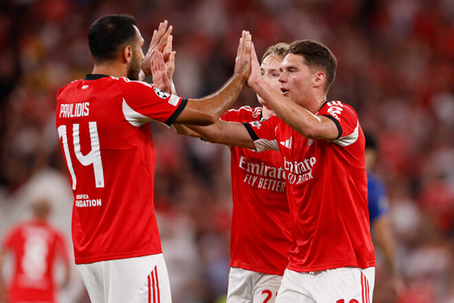 ВИДЕО. Судаков оформил дубль из ассистов за 16 минут матча ЛЧ за Бенфику