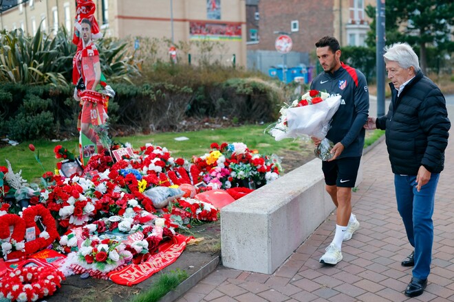 Президент та легенда Атлетіко віддали шану Діогу Жоті перед матчем ЛЧ