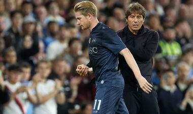 Конте пояснил, почему заменил Де Брюйне на 26-й минуте матча с Ман Сити