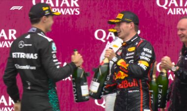 Радость Ферстаппена, первый подиум Сайнса и Мерседес впереди Феррари