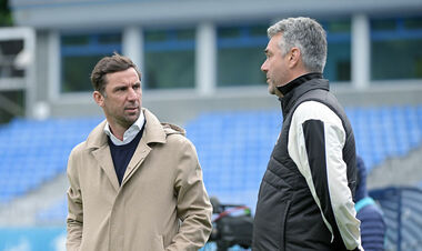 ФОТО. Настроение не очень. Реакция Срны и Палкина на результат Шахтера