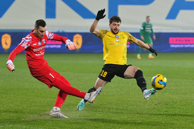 Оболонь – Левый Берег – 1:0. Пивоваров спасает Груша. Видео голов и обзор