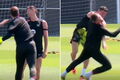 ВИДЕО. Игрок Барсы ударом в челюсть завалил Левандовски. Тот отомстил