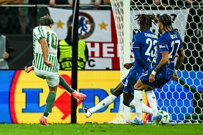 ВІДЕО. Бетіс забив у ворота Челсі у фіналі Ліги конференцій на 9-й хвилині