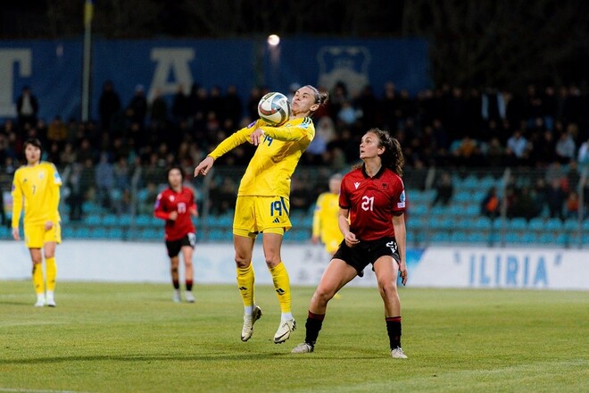 Украина (ж) – Албания (ж) – 2:1. Текстовая трансляция матча