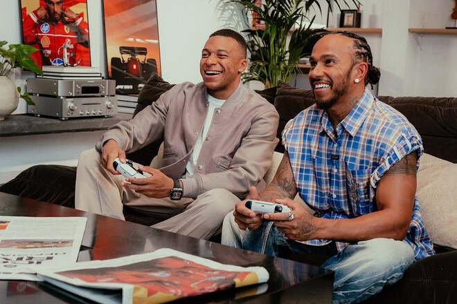 VIDEO. Mbappe met with Hamilton in Barcelona. Powerful collaboration
