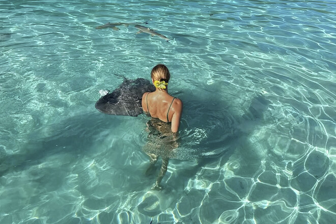 ФОТО. Райский отдых Билодид на Таити. Показала всё