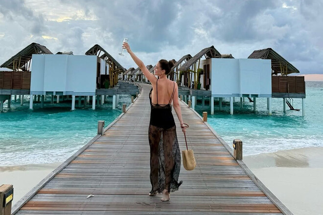 ФОТО. Роскошный отдых жены футболиста сборной Украины. На Мальдивах