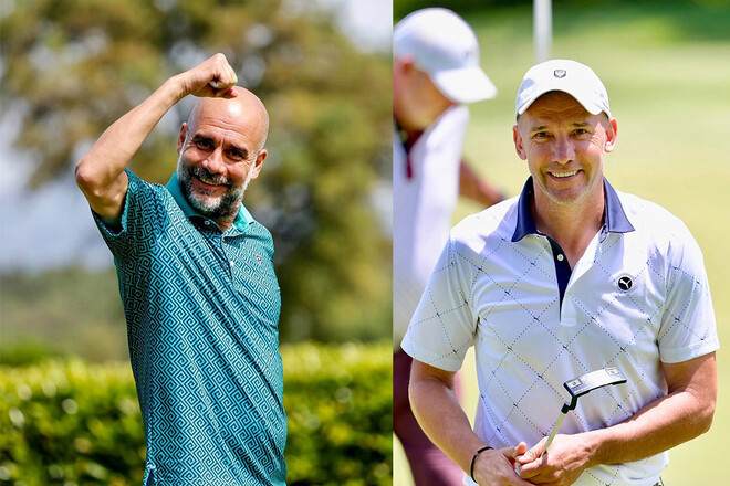 ФОТО. Гвардіола зіграв проти Шевченка. На турнірі з гольфу