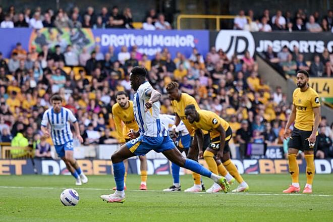 Вулверхемптон – Брайтон – 0:2. Як забив Велбек. Відео голів та огляд