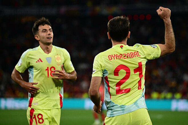 ВИДЕО. Гол в раздевалку. Ойярсабаль вывел Испанию вперед в финале