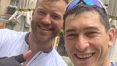ФОТО. Ярмоленко и Степаненко вместе проехали 75 км на велосипедах