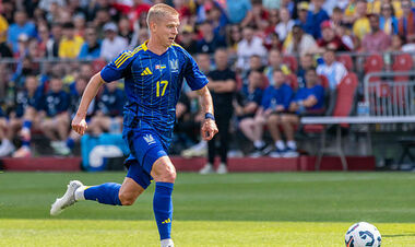 Zinchenko was ahead of Dovbik on the goals for the national team. To which place rose?
