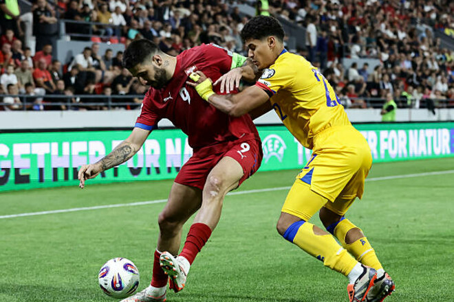 Serbia - Andorra - 3: 0. Mitrovich's hat. Video Heads and Review Match