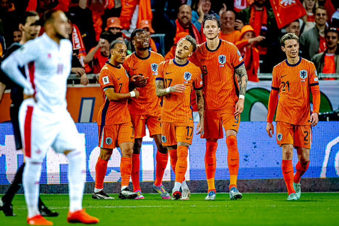 Когда в последний раз сборная Нидерландов забивала 8 голов в матче?