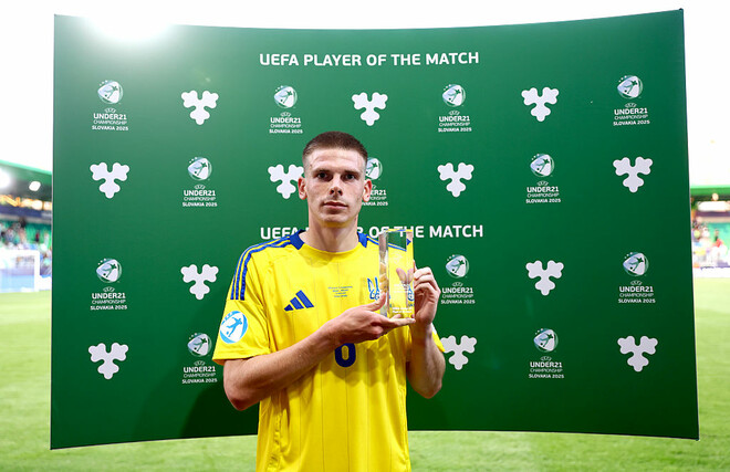 ФОТО. Назван лучший игрок матча Украины U-21 против Дании U-21