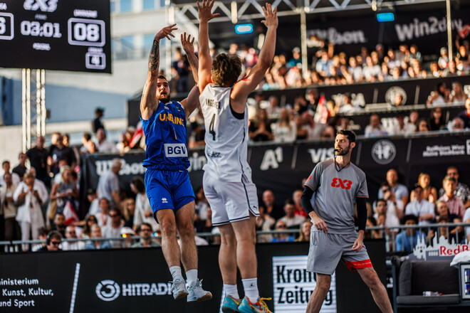 Сборная Украины по баскетболу 3х3 уступила Польше в матче Лиги наций