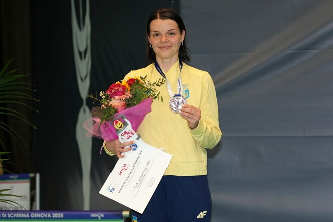 Комащук здобула срібну медаль на чемпіонаті Європи з фехтування