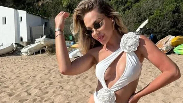 ФОТО. Жена бывшего футболиста сборной Украины разделась на пляже