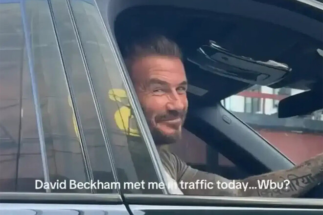 ВИДЕО. Болельщики встретили Бекхэма в пробке, и вот что случилось дальше