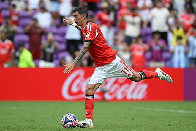 Анхель Ди Мария забил юбилейный гол за Бенфику