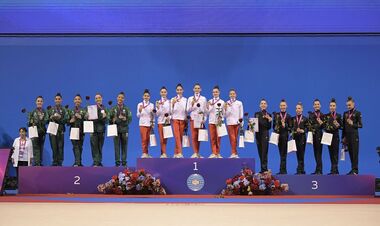 Ukrainian women took a bronze at the Junior World Cup on Rhythmic Gymnastics
