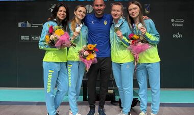 Сборная Украины вошла в топ-3 медального зачета ЧЕ-2025 по фехтованию