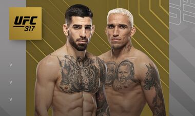 Где смотреть онлайн UFC 317. Илия Топурия – Чарльз Оливейра