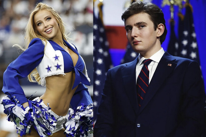 ФОТО. Сын Трампа влюбился в чирлидершу. Кто она?