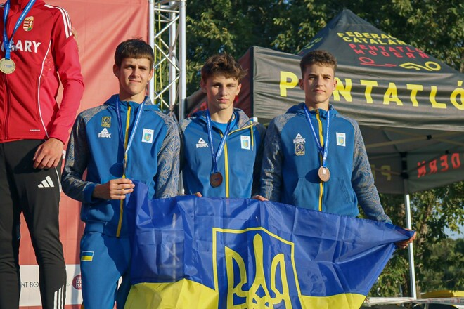 Украинские пятиборцы взяли бронзу на чемпионате Европы U-17 в Барселоне