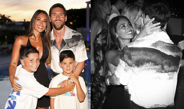So Lionel Messi walks. Antonela has posted vivid photos