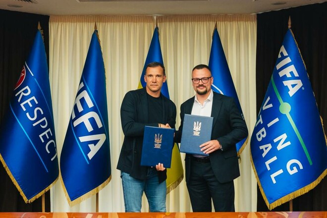 Шевченко від УАФ підписав меморандум із НУФВСУ про стратегічне партнерство