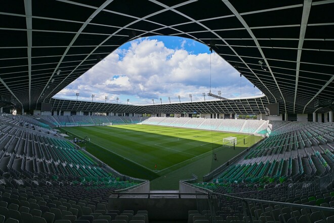 ФОТО. Как выглядит стадион в Любляне перед матчем Шахтера в Лиге Европы