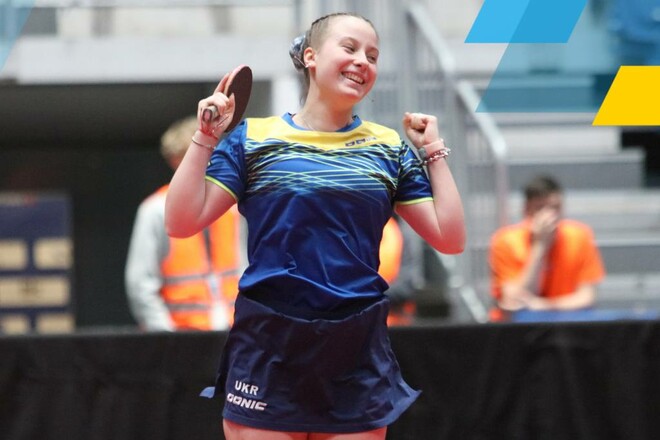 Вероника Матюнина взяла серебро и бронзу на ЧЕ U-21 по настольному теннису