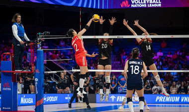 Китай с камбэком вырвал победу в пятисетовом триллере в матче Лиги наций