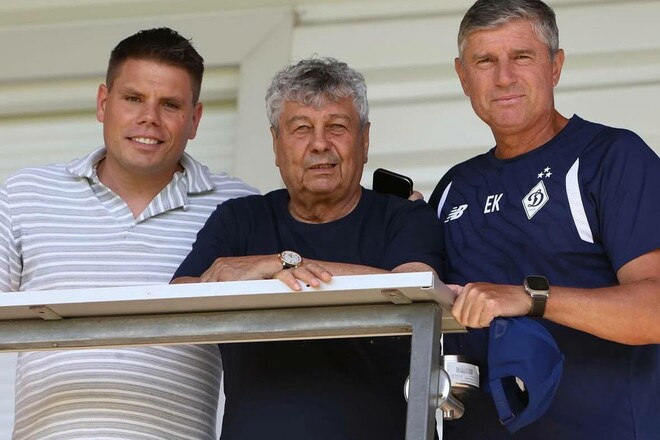 ФОТО. Луческу посетил матч Динамо с командой, которую он тренировал в 80-е