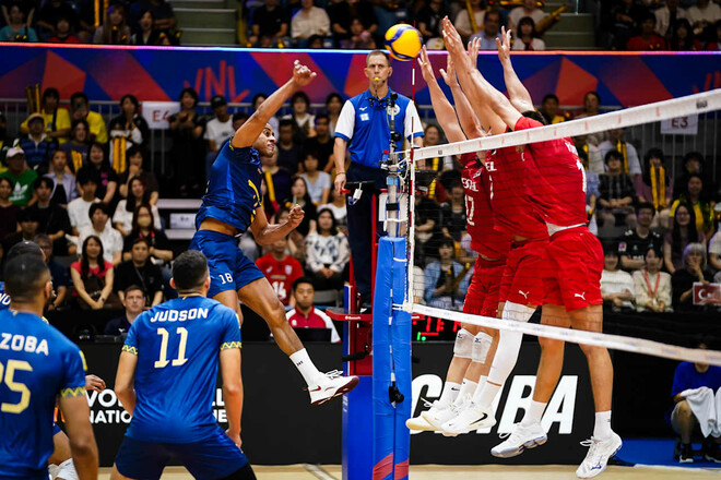 Турция – Бразилия. Лига наций по волейболу. Смотреть онлайн LIVE трансляция