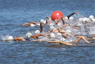 В России стартовал марафонский заплыв