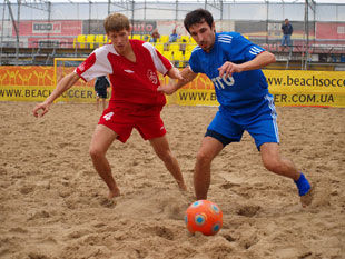 Финал чемпионата Украины по пляжному футболу в Ильичевске