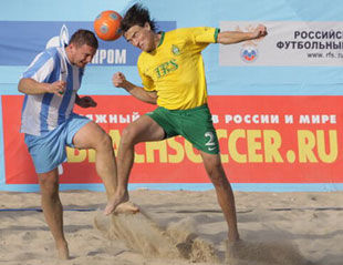 Чемпионат России по пляжному футболу. День первый