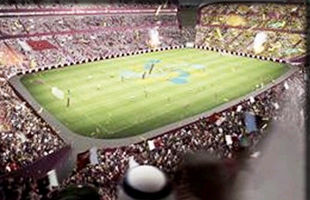 Солнечный стадион в Катаре