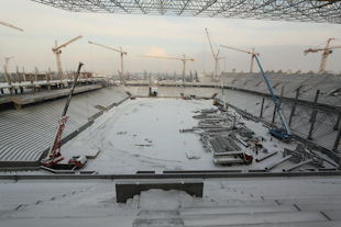 Строительство стадиона во Львове в самом разгаре