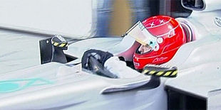 Шумахер вывел на трассу Mercedes-Benz W01