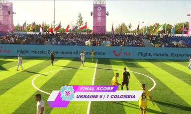 Ukraine - Colombia - 6:1. Two shots at the 2025 World Cup with socca. Video heads