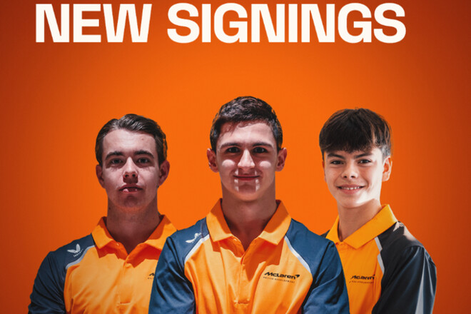 Макларен подписал трех пилотов. Среди них чемпион Ф2 и соперник украинца