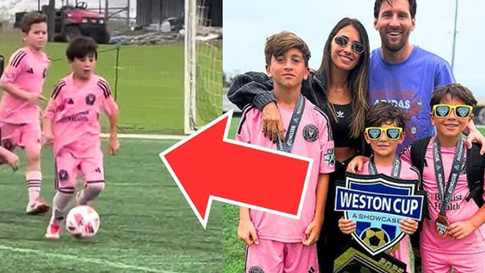 ВИДЕО. Самый младший сын Месси шокировал своим проходом