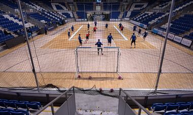 ФОТО. Команда ХІТ провела передматчеве тренування перед грою ЛЧ з футзалу