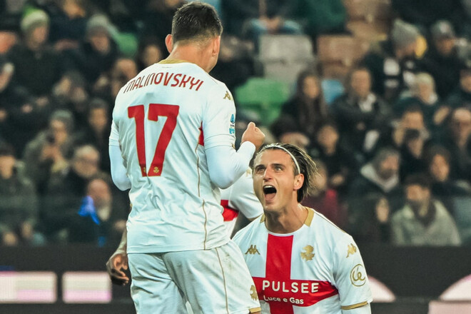 Удінезе – Дженоа – 1:2. Як забив Маліновський. Відео голів та огляд матчу